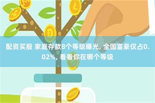 配资买股 家庭存款8个等级曝光, 全国富豪仅占0.02%, 看看你在哪个等级