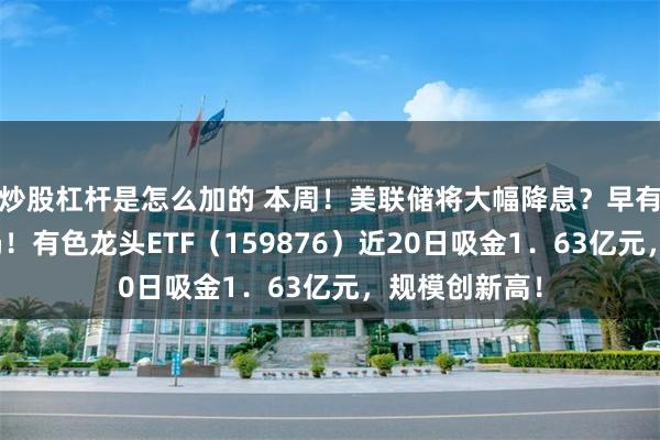炒股杠杆是怎么加的 本周！美联储将大幅降息？早有资金进场布局！有色龙头ETF（159876）近20日吸金1．63亿元，规模创新高！